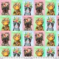 Preview: Patchwork Baumwolle - Mia Charro - More Floral Kitties - Multi - Floral Pets